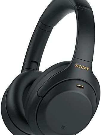 Sony WH1000XM4| Casque Bluetooth à réduction de bruit sans fil, 30 heures d'autonomie, avec micro pour appels téléphoniques, optimisé pour Amazon Alexa et Google assistant, Noir