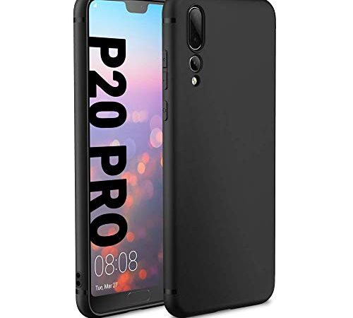 Coque Huawei P20 Pro, EasyAcc Etui Souple Flexible en Premium TPU Noir Case Cover pour Huawei P20 Pro Smartphone Slim Housse de Protection Mate Légère - Noir