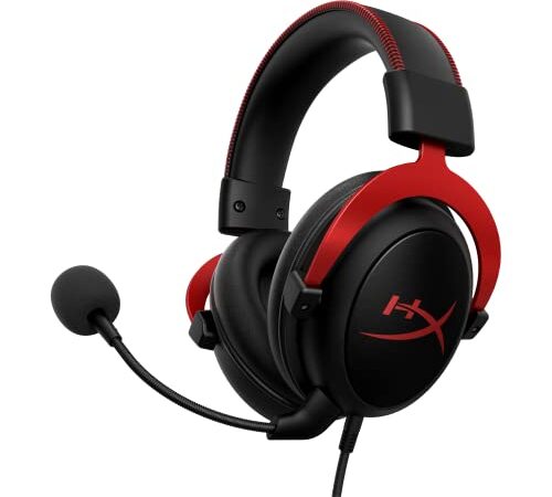 HyperX KHX-HSCP-RD Cloud II - Casque Gaming avec Micro pour PC/PS4/Mac, Rouge