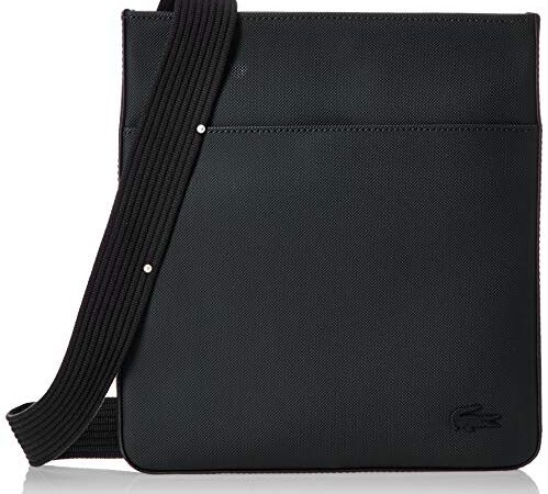 Lacoste Homme Nh2850hc sac homme sacoche bandoulière, Noir, Taille unique EU