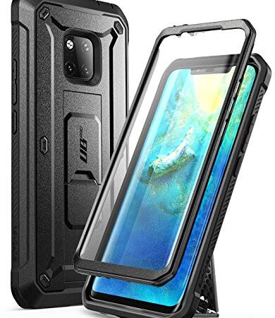 SUPCASE Coque Huawei Mate 20 Pro, Coque Intégrale de Protection Robuste Anti-Choc avec Protecteur d'écran Intégré et Béquille [Série Unicorn Beetle Pro] pour Huawei Mate 20 Pro/LYA-L29 2018 (Noir)