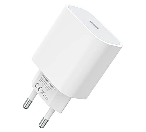 ultrapower100 Chargeur USB C 4.0 Ultra Rapide pour iPhone 13, 13 Pro, 13 Pro Max, 12, 12 Mini, 12 Pro, 12 Pro Max, 11, 11 Pro, 11 Pro Max, XR X XS Max Samsung, Huawei Type c