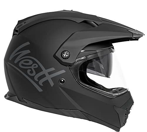 WESTT Cross X Casque de Moto I Casque de Motocross I Casque de Motocross avec visière I Casque de Cross Unisexe I Casque intégral I Casque de VTT I Casque de Quad I Certifié ECE