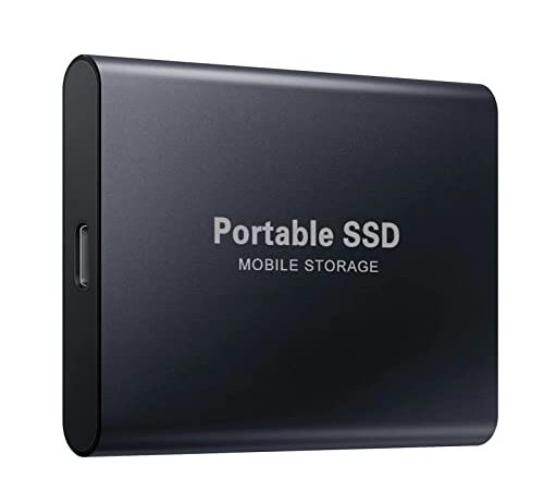 Aootek Disque Dur Externe 2To - 2,5" USB 3.0 ultrafin Design métallique HDD Portable pour Mac, PC, Ordinateur Portable(Noir)