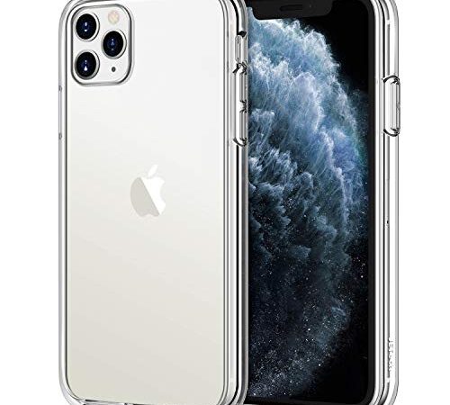JETech Coque pour iPhone 11 Pro (2019) 5,8", Anti-Jaunissement Shock-Absorption et Anti-Rayures, Housse Case Cover Transparente Antichoc (HD Clair)