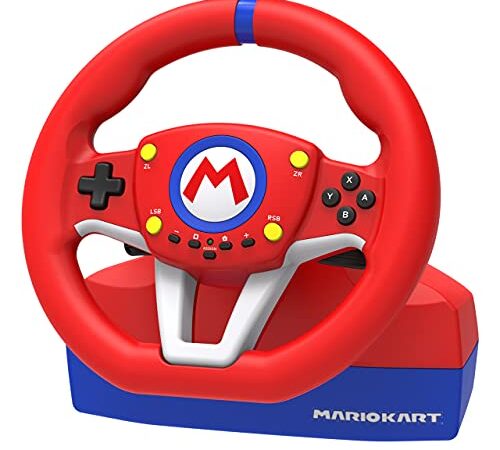 Hori Mario Kart Racing Wheel Pro Mini - Volant de Course Nintendo Switch - Officiellement licensié par Nintendo
