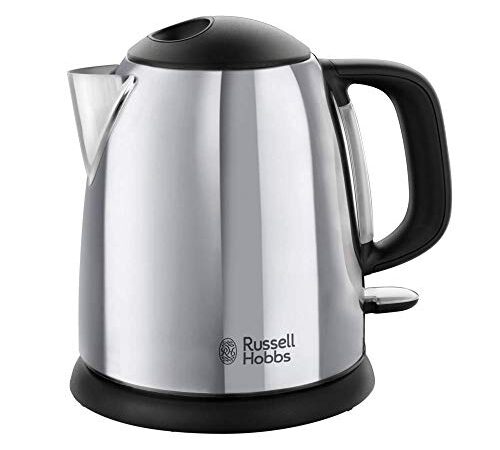 Russell Hobbs Bouilloire 1L, Ebullition Rapide, Marquage Tasses, Ouverture Facile, Design Compact - 24990-70 Victory