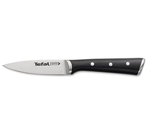 Tefal Ice Force Couteau à éplucher 9 cm, Couteau de cuisine, Lame en acier inoxydable allemand, Performances de coupe et tranchant durables, Garantie 10 ans K2320514