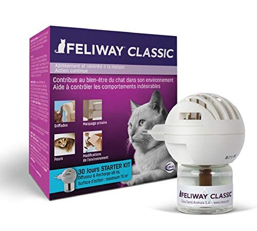 FELIWAY Classic – Anti-stress pour Chat – Diffuseur + Recharge 48 ml