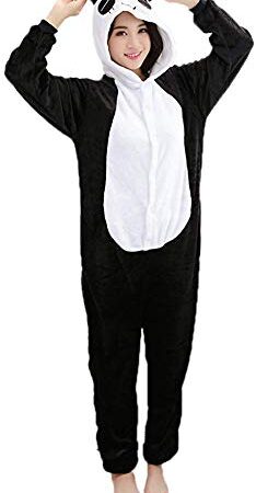 Adulte Kigurumi Unisexe Anime Animal Costume Cosplay Combinaison Pyjama ou Déguisement - Panda - Taille XL