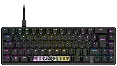 Corsair K65 Pro Mini RGB 65% Optique Mécanique Clavier Gamer - Commutateurs OPX - PBT Double-Shot Keycaps - Compatible iCUE - AZERTY FR Layout - Noir