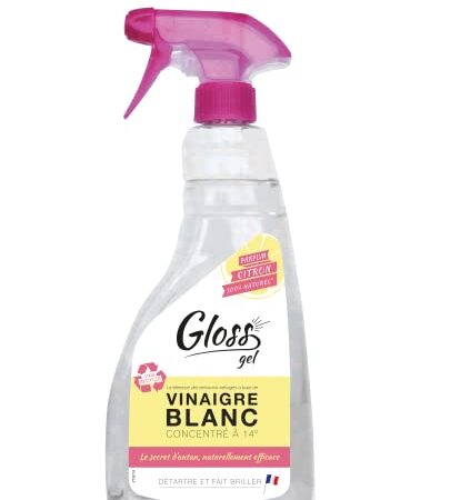 GLOSS Vinaigre Blanc 14° texture gel 750 ml – 100% naturel