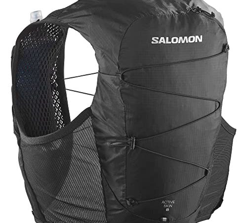 Salomon Active Skin 8 Set Unisexe Gilet d'Hydratation avec 2 bouteilles souples (500ml), Running, Course à Pied, Randonnée et Marche