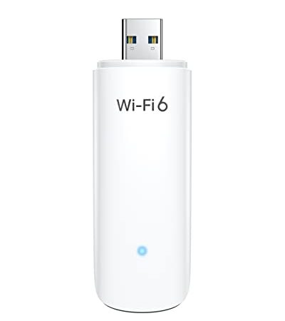 BrosTrend Clé WiFi 6 USB Puissante AX1800 Mbps, Double Bande Adaptateur , Dongle WiFi, 5GHz 1201Mbps + 2.4GHz 574Mbps, Compatible avec Windows 11/10 Seulement, Cle WiFi, 802.11ax, USB 3.0