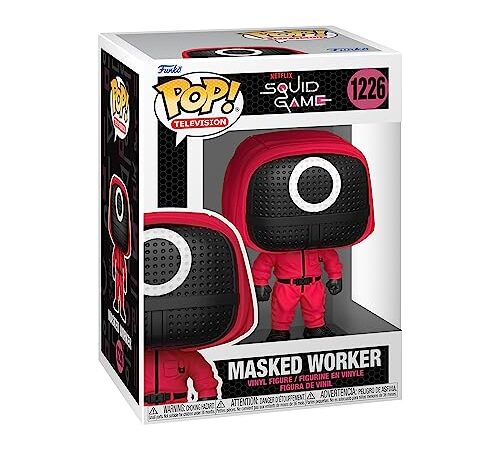 Funko Pop! TV: Squid Game - Red Soldier - (Mask) - Le Jeu du Calamar - Figurine en Vinyle à Collectionner - Idée de Cadeau - Produits Officiels - Jouets pour Les Enfants et Adultes - TV Fans