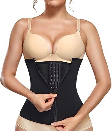 Gaine Amincissante Ventre Plat Femme Corset Minceur Serre Taille Body Sculptant Femme Gainant Ceinture Amincissante, Noir,M