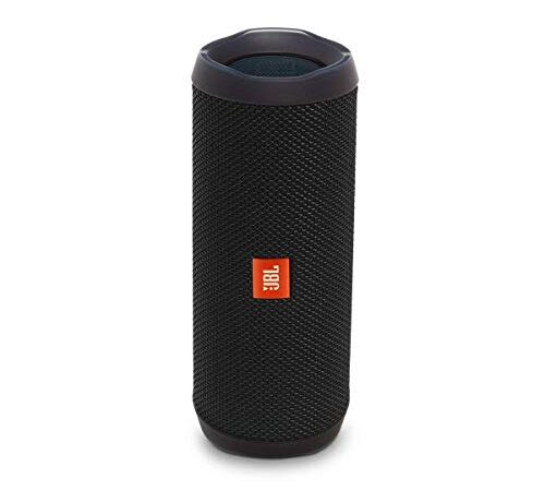 JBL Flip 4 Black Enceinte Portable Robuste - Étanche IPX7 pour Piscine & Plage - Autonomie 12 hrs - Qualité Audio Bluetooth, Noir 7 Centimeters