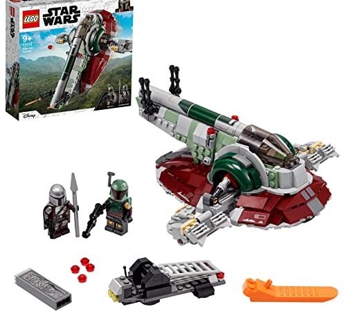 Lego 75312 Star Wars Le Vaisseau de Boba Fett: Set avec 2 Figurines, Idéal pour Les Fans de La Saga Star Wars, Jouet pour Enfants de 9 Ans et Plus, Cadeau de Collection pour Fans de Boba Fett