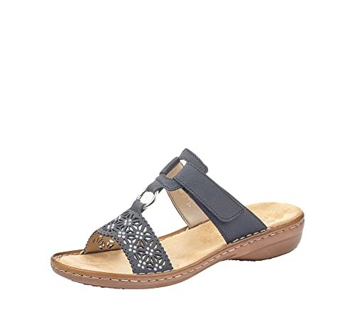 Rieker Frühjahr/Sommer 60871, Mules Femme, Bleu (Pazifik 14), 38 EU