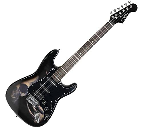 Rocktile Pro ST60-SK guitare électrique (motif crâne)
