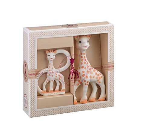 Sophie la Girafe - Coffret Cadeau Naissance Sophie la Girafe + Anneau de Dentition - Caoutchouc 100% naturel - Set d'activité pour enfant - Jouet d'éveil pour enfant