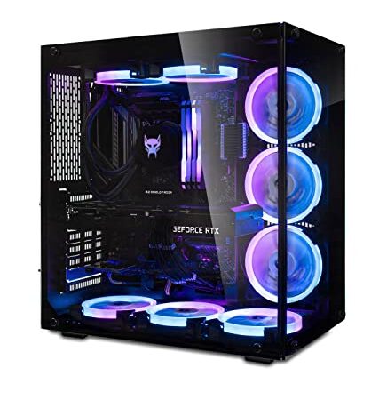 BEASTCOM Q7 Hero Gaming, High End PC Gamer Ordinateur, Intel i7-13700F 16X 5,20 GHz 24-Threads, NVIDIA RTX 4070 Ti 12Go, 32Go RAM, 2To NVMe SSD, Watercooling, WiFi 6, Bluetooth, Windows 11 Pro