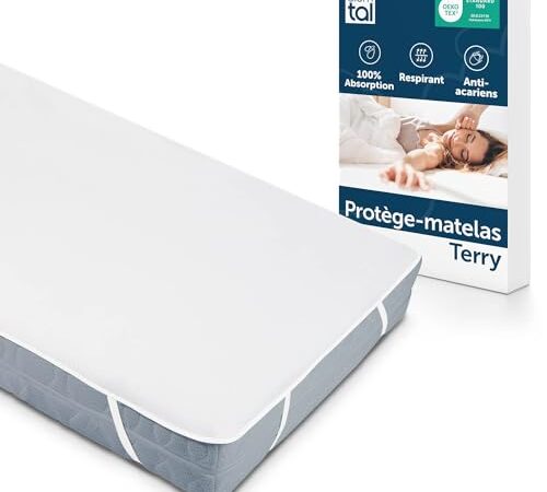 Blumtal - Protege Matelas 160x200 Lot de 1 - Alese 160x200 - Alaise 160 x 200 imperméable et Respirante avec 4 Coins élastiques - Certifié Oeko-Tex - Blanc