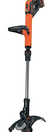 Coupe-herbe sans fil Black+Decker (Powercommand EasyFeed, 18 V 4,0 Ah, batterie et chargeur inclus, largeur de coupe de 30 cm, pour les grandes surfaces) STC1840EPC