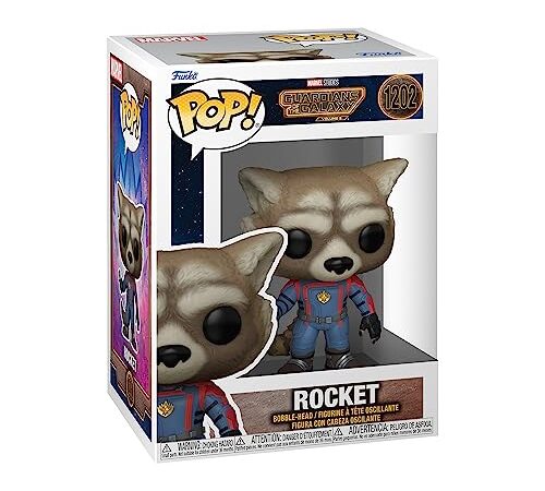 Funko Pop Vinyl: Marvel - Guardians Of The Galaxy 3 - Rocket Raccoon - LES GARDIENS DE LA GALAXIE - Figurine en Vinyle à Collectionner - Idée de Cadeau - Produits Officiels - Movies Fans