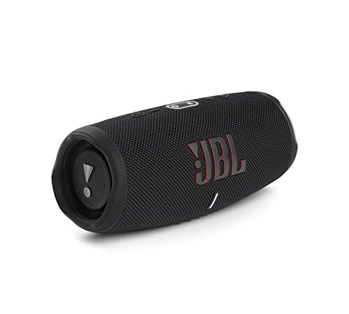 JBL Charge 5 – Enceinte portable Bluetooth avec chargeur intégré – Son puissant et basses profondes – Autonomie de 20 hrs – Etanche à l’eau et à la poussière – Noir