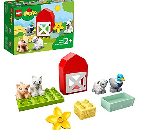 LEGO 10949 Duplo Town Les Animaux de la Ferme Jouet pour Les Bébés de 2 Ans et Plus, avec des Figurines Animaux de la Ferme