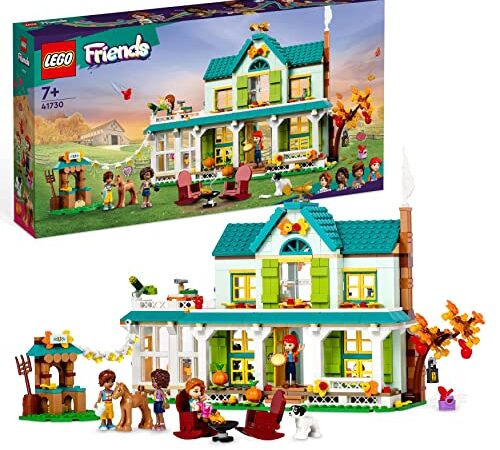 LEGO Friends 41730 La Maison d’Autumn: Jouet de Poupées avec Accessoires, Animaux & Mini-Poupée Mia, pour Filles et Garçons Dès 7 Ans, Rejoignez Les Personnages à Heartlake City