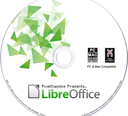 LibreOffice 2024 Home and Student 2021 Professional Plus Business Compatible avec Microsoft Office Word Excel PowerPoint et Adobe PDF Software CD pour Windows 11 10 8.1 8 7 Vista XP PC & Mac OS X