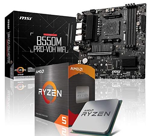 Memory PC Kit d'évolution PC AMD Ryzen 5 3600 6X 3.6 GHz, B550M Pro-VDH WiFi, NVIDIA GTX 1660 Ti 6GB, Entièrement assemblé et testé.