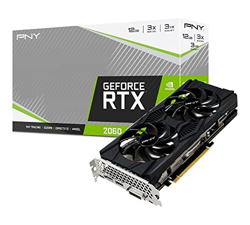 PNY GEFORCE RTX 2060 12GB XLR8 Gaming Revel Epic-X RGB Dual Fan Edition Noir