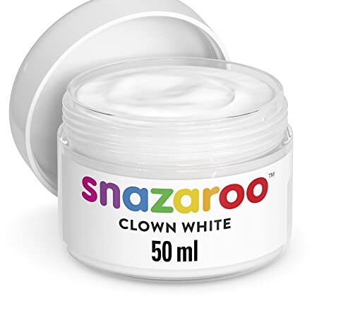 Snazaroo Maquillage Pot de 50 ml de Maquillage Blanc de Clown