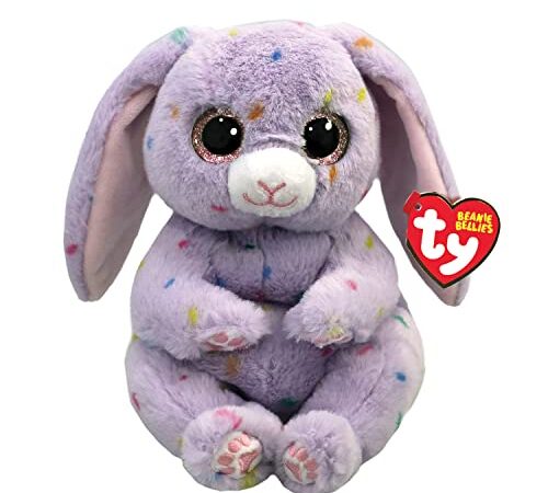 Ty Beanie Bellies-Peluche Hyacinth Le Lapin 15 cm-TY41049, TY41049, Violet, Small