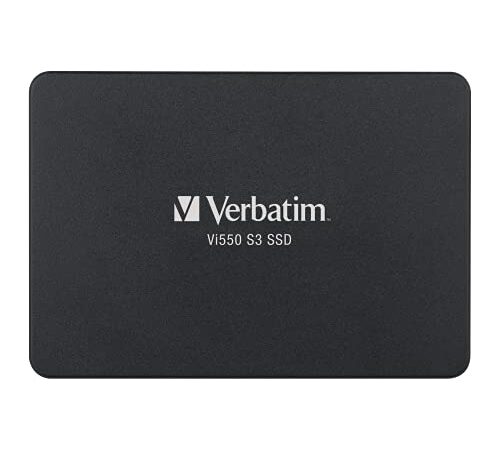 VERBATIM Vi550 S3 SSD - SSD interne 1TB - Solid State Drive - 2.5'' interface SATA III - disque dur interne SSD technologie 3D NAND - SSD 1TB haute performance - jusqu’à 560MB/s - noir
