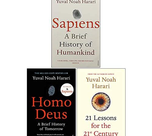 Yuval Noah Harari Collection 3 Books Set (Sapiens A Brief History of Humankind, Homo Deus A Brief History of Tomorrow, 21 Lessons for the 21st Century)