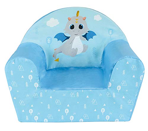 FUN HOUSE 713258 LEON LE DRAGON Fauteuil Club Enfant Origine France Garantie pour enfant L.52 x P.33 x H.42 cm