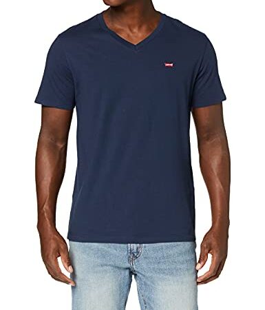 Levi's Original Housemark V-Neck T-Shirt Homme, Dress Blues, L