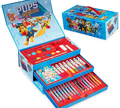 Paw Patrol Set de Coloriage Pat Patrouille - Coffret Peinture et Coloriage Enfant (Multi)