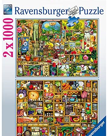 Ravensburger - 2 x Puzzle 1000 pièces - Cuisine et jardin / Colin Thompson - 89691 - Pour adultes et enfants dès 14 ans - Premium Puzzle de qualité supérieure - Fantastique