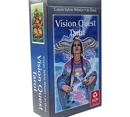 Tarot Vision Quest - Tarot divinatoire - 78 cartes + livret explicatif - Version française - Cartomancie