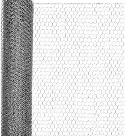 Windhager 11249 - Grillage Hexagonal Galvanisé 25 mm - 2,5 x 0,5 m - Idéal pour Poulailler et Basse Cour