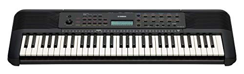 Yamaha PSR-E273 Clavier arrangeur – Instrument de musique à 61 touches dynamiques, incluant un Bon Cadeau pour 2 Leçons en Ligne avec la Yamaha Music School, en Noir